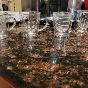 Glass espresso cups